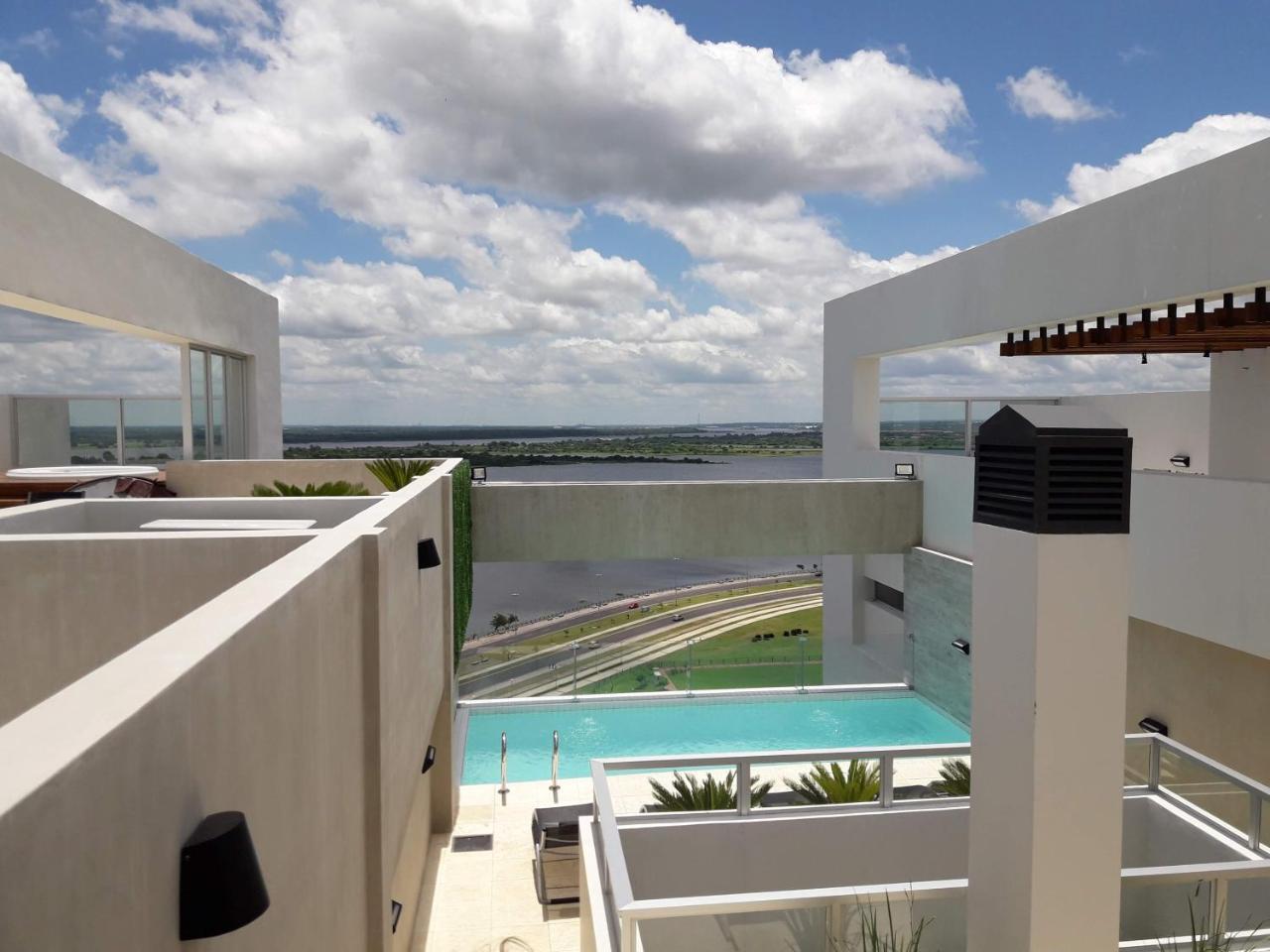 Centro De Asuncion Nuevo Apartamento, Comodo, Seguro, Piscina, Gimnasio Y Parking 외부 사진